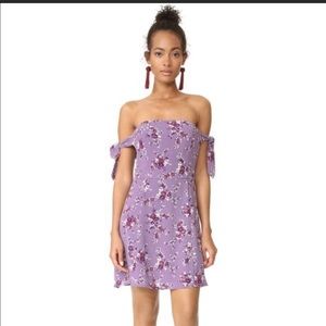 Purple floral dress